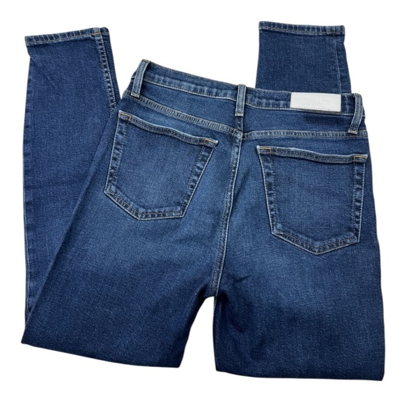RE/DONE Originals High Rise Ankle Crop Denim Jeans Midnight Blue 28 - Picture 4 of 14